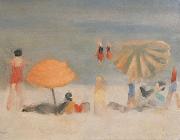 Clarice Beckett Beach Scene oil on canvas